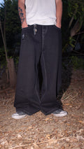 black barbwire jeans